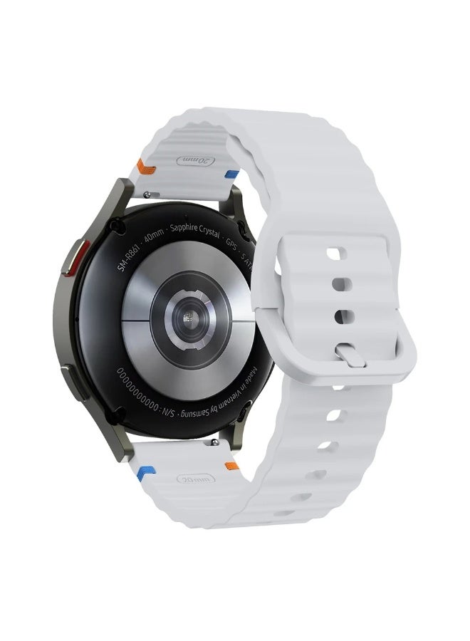 سوار سيليكون بإبزيم 22 مم لساعات سامسونج جالاكسي ووتش 3 (45 مم) / جالاكسي (46 مم) / جير إس 3 / ساعات هواوي ووتش 3 / 4 / جي تي 3 (46 مم) / جي تي 4 (46 مم) / جي تي 2 إي / جي تي 2 برو / جي تي جي تي 2 (46 مم) / ماجيك ووتش 2 (46 مم) / أمازفيت جي تي آر 2 / 2 إي / 3 / 4 (رمادي) - Image 1